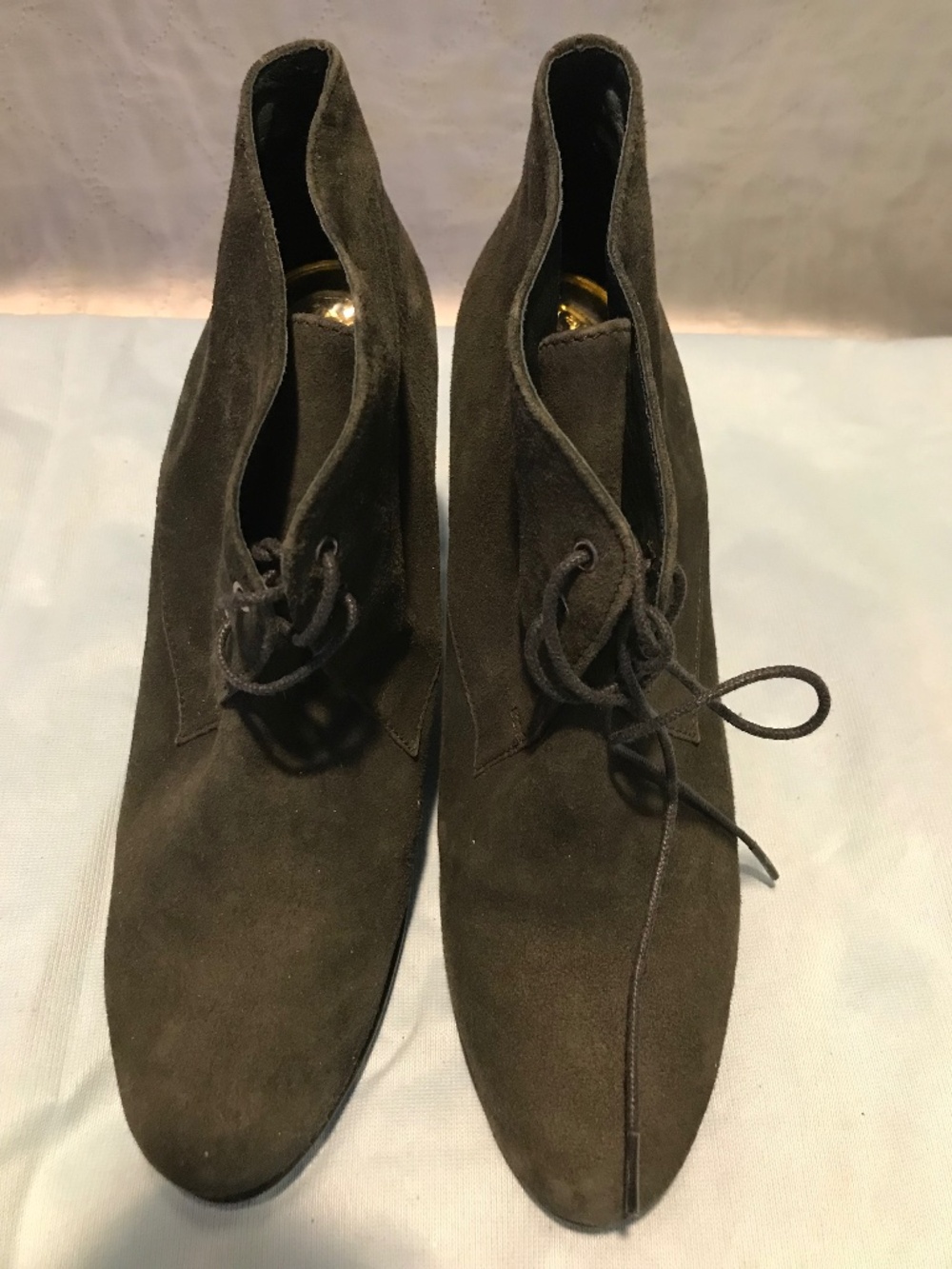 Surface to Air Boots sz 37 platform wedge green suede